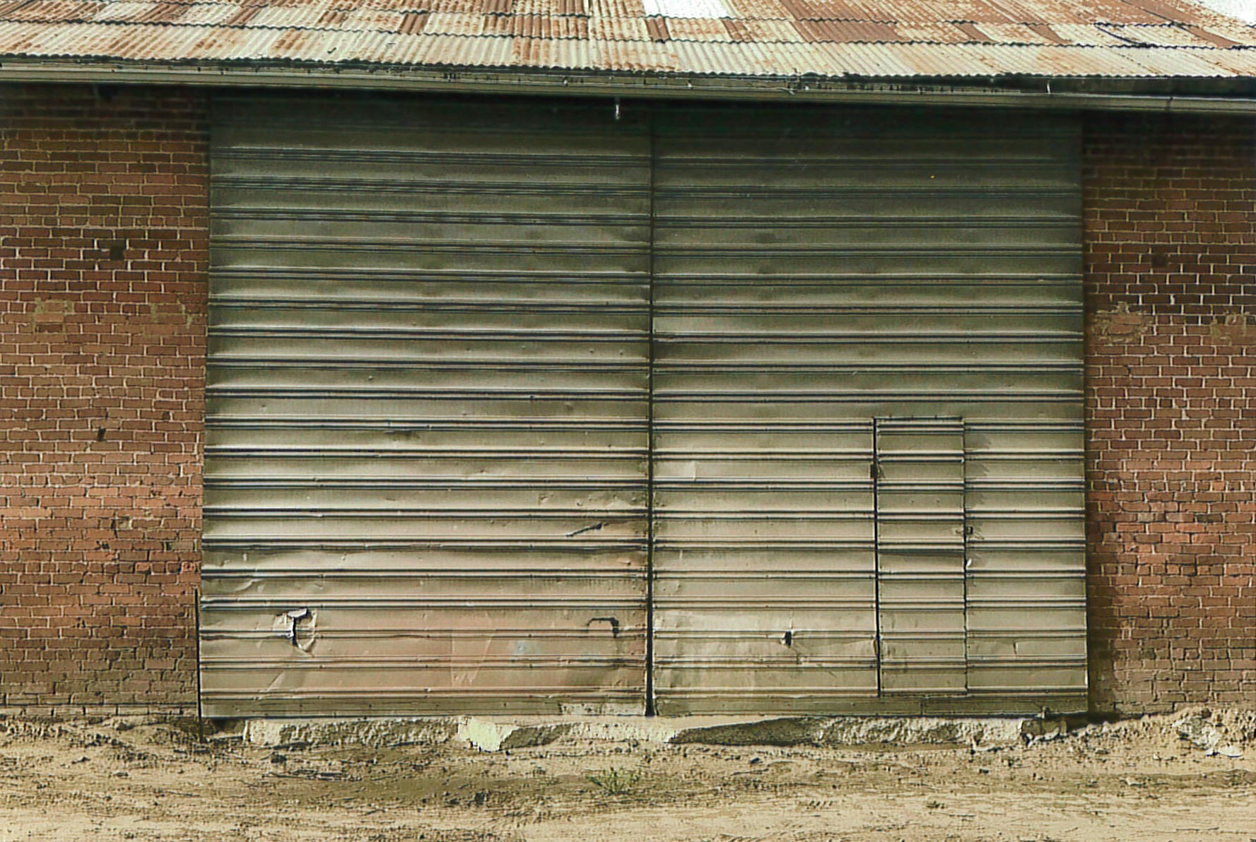 Close up of doorway, east side entrance